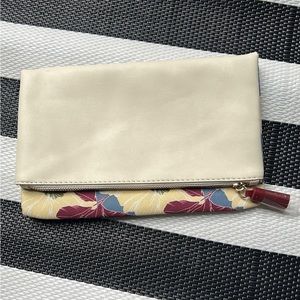 Beautiful cream and floral Rachel Pally clutch